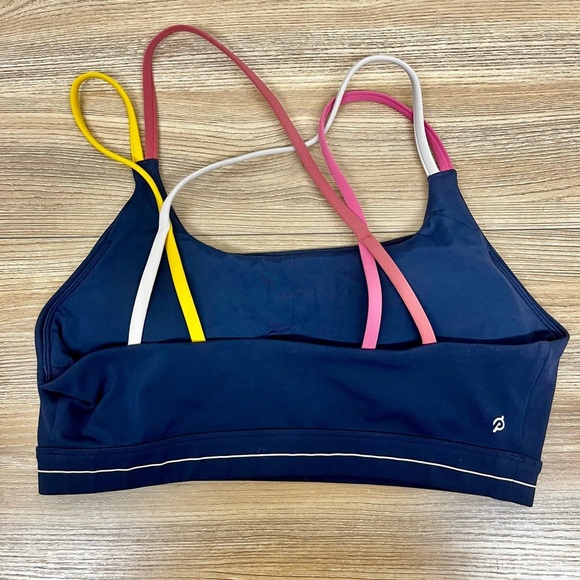 Peleton Move Missionstrappy Multicolored sports bra women's Large - Picture 2 of 3
